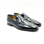 Mocassino Barrett in pelle Spazzolata Blu art 211U001.17 - immagine 2