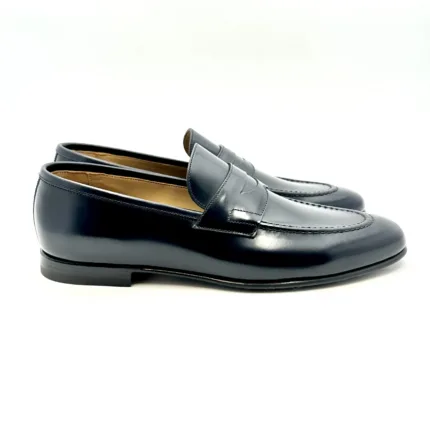 Mocassino Barrett in pelle Spazzolata Blu art 211U001.17