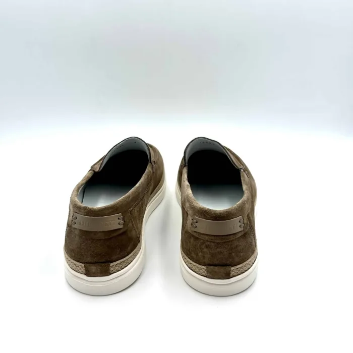 Mocassino Barrett scamosciato Beige e suola in gomma bianca e dettaglio corda art 12302.1, foto 4 di 5
