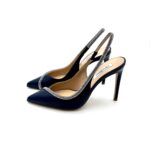 Decolletè Gioiello Ninalilou in nappa Blu con dettaglio Swaroski e tacco 9 cm art 331230L9 - immagine 2