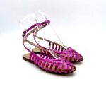 Sandalo Ragnetto Anna F in nappa laminata Fucsia art. 513 - immagine 5