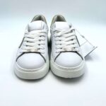 Sneakers Donna Philippe Model Temple in pelle Bianca con spoiler Camouflage Rosa/Verde art. BTLD VC10 - immagine 3