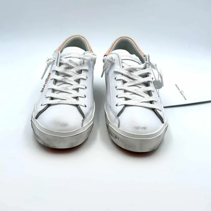 Sneakers Donna Philippe Model Paris Prsx in pelle bianca con dettagli Rosa art. PRLD VB29, foto 5 di 5