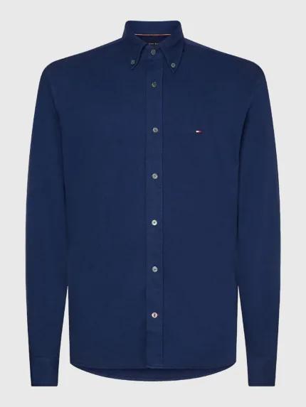 Camicia Tommy Hilfiger in pique Blu art. MW0MW28331DY4