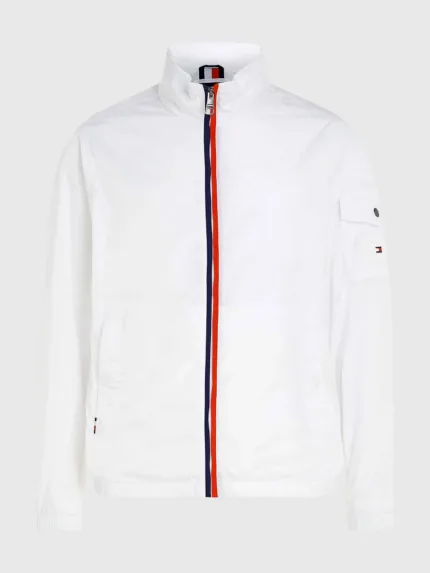 Giacca a vento Tommy Hilfiger Bianca art. MW0MW29945 YCF