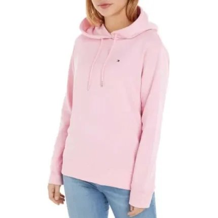 Felpa con Cappuccio Donna Tommy Hilfiger Rosa cod WW0WW32206TOL