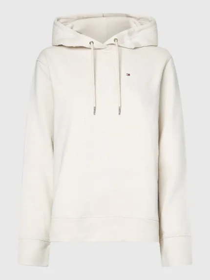 Felpa con Cappuccio Donna Tommy Hilfiger Bianca cod WW0WW32206YBR