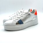 Sneakers Donna Crime in pelle Argentata con Spoiler Arancione art. 23450PP4.25 - immagine 3