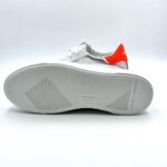 Sneakers Donna Crime in pelle Argentata con Spoiler Arancione art. 23450PP4.25 - immagine 5