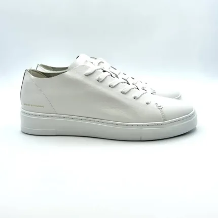 Sneakers Uomo Crime in pelle Bianca con taglio laser mod. RAW CUT art. 16853PP5.10