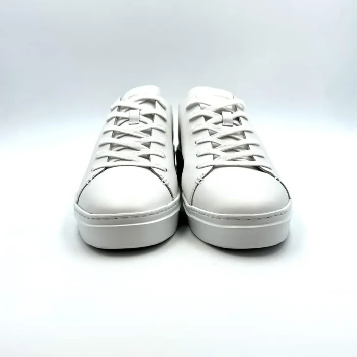 Sneakers Uomo Crime in pelle Bianca con taglio laser mod. RAW CUT art. 16853PP5.10, foto 2 di 5