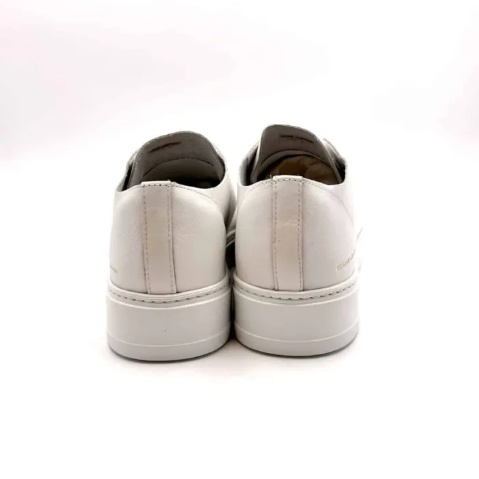 Sneakers Uomo Crime in pelle Bianca con taglio laser mod. RAW CUT art. 16853PP5.10, foto 4 di 5