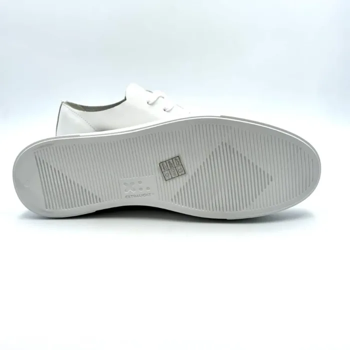 Sneakers Uomo Crime in pelle Bianca con taglio laser mod. RAW CUT art. 16853PP5.10, foto 5 di 5