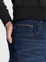 Jeans Uomo Tommy Hilfiger Slim Fit color Blu Scuro art. MW0MW29606 1BN - immagine 4