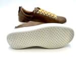 Sneakers Beatrice Lorenzo Mari In Vernice Tortora,Zeppa 4 cm - immagine 5