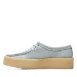 Mocassino Donna Clarks Wallabee Cup in Pelle Scamosciata Azzurro Cielo - immagine 5