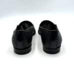 Mocassino Crisci Con Fibbie in Pelle Intrecciata Blu con fondo Cuoio Antiscivolo art 3406 - immagine 4