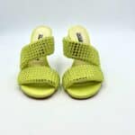 Sabot Mules Gioiello Eddy Daniele  in Camoscio Verde Lime e tacco 10cm art ES23970 - immagine 2