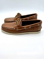 Mocassino da Barca Sperry Top Sider Uomo in Pelle Cuoio art. A/O Tan - immagine 3