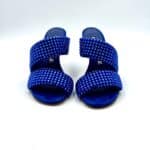 Sabot Mules Gioiello Eddy Daniele in Camoscio Blu Elettrico e tacco 10cm art ES23970 - immagine 2