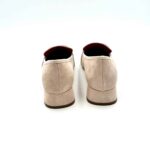 Mocassino Le Babe in Camoscio Rosa Skin con Tacco 4 cm art 1420 - immagine 4