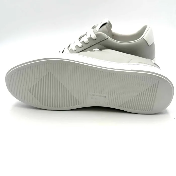 Sneakers Uomo Crime London in pelle Grigia con Spoiler Bianco mod. EXTRALIGHT art. 16805PP5.30, foto 2 di 5
