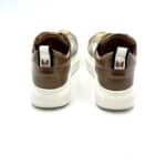 Sneakers Beatrice Lorenzo Mari In Vernice Tortora,Zeppa 4 cm - immagine 4