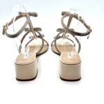 Sandalo Gioiello Ninalilou in nappa Cream tacco 5 cm art 331095B5 - immagine 4
