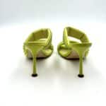 Sabot Mules Gioiello Eddy Daniele  in Camoscio Verde Lime e tacco 10cm art ES23970 - immagine 4
