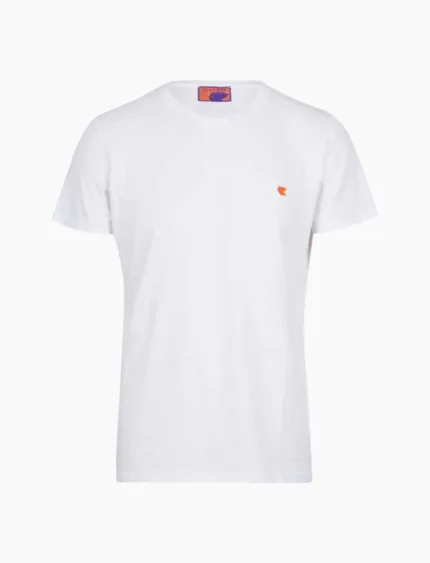 T-Shirt uomo Gallo In cotone Bianco Tinto Capo Art AP513724 11624