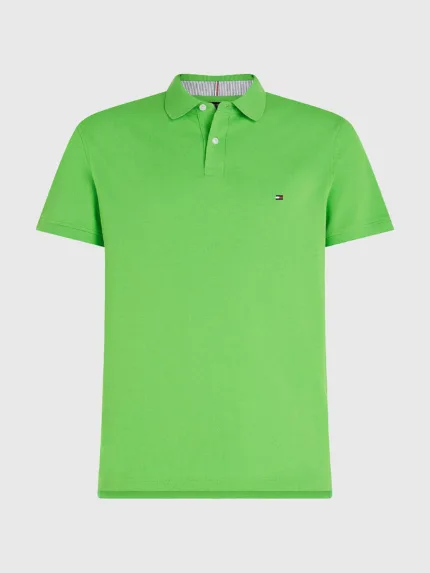 Polo Uomo Tommy Hilfiger 1985 Verde Spring Lime Regular Fit cod. MW0MW17770LWY