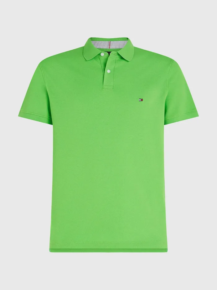 Polo Uomo Tommy Hilfiger 1985 Verde Spring Lime Regular Fit cod. MW0MW17770LWY, foto 1 di 1