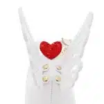 Sandalo Butterfly Sophia Webster in Pelle Bianca con Dettagli Oro,Tacco 10 cm art. Heavenly Sandal White & Gold - immagine 3
