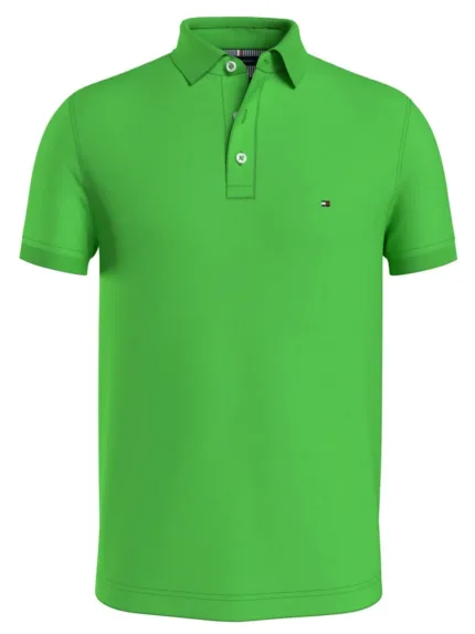 Polo Uomo Tommy Hilfiger 1985 Verde Spring Lime Slim Fit cod. MW0MW17771LWY