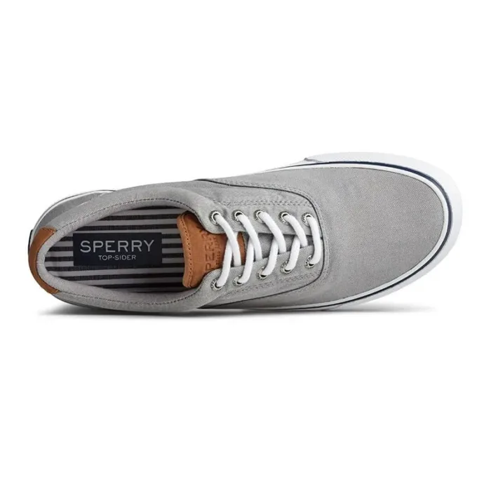 Sneakers Sperry Top Sider Uomo in Tela di Cotone Grigia art. Striper II CV0  Sw Grey, foto 5 di 6