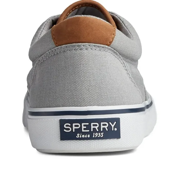 Sneakers Sperry Top Sider Uomo in Tela di Cotone Grigia art. Striper II CV0  Sw Grey, foto 2 di 6