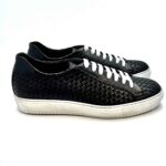 Sneakers Crisci in Pelle Intrecciata Blu con fondo Gomma art 3260