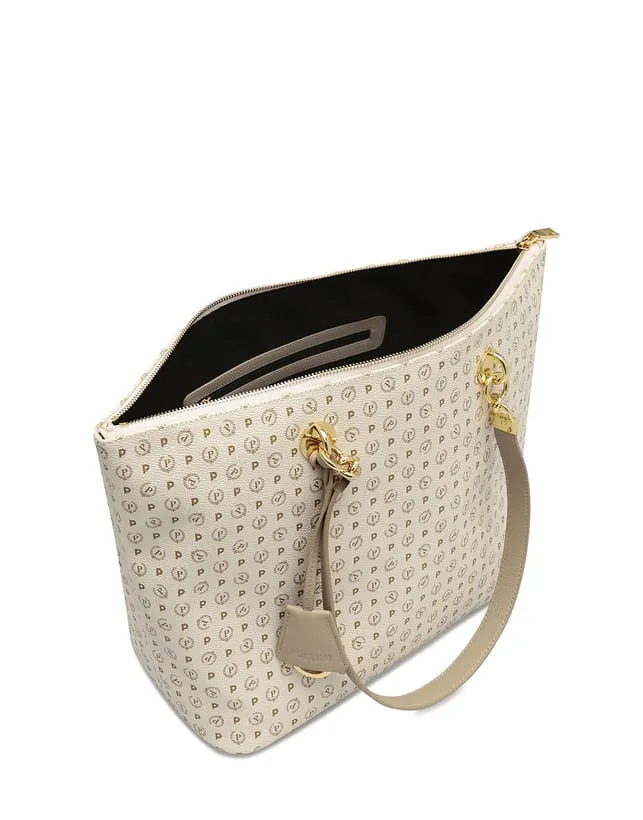 Borsa Pollini Shopper Heritage Avorio con dettagli Beige TE8410PP02Q, foto 3 di 3