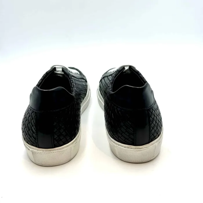 Sneakers Crisci in Pelle Intrecciata Blu con fondo Gomma art 3260, foto 4 di 4