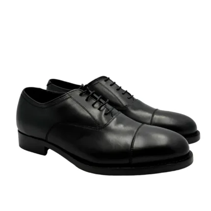 Francesina Oxford Crisci in Pelle Nera con fondo Cuoio Antiscivolo art 3123