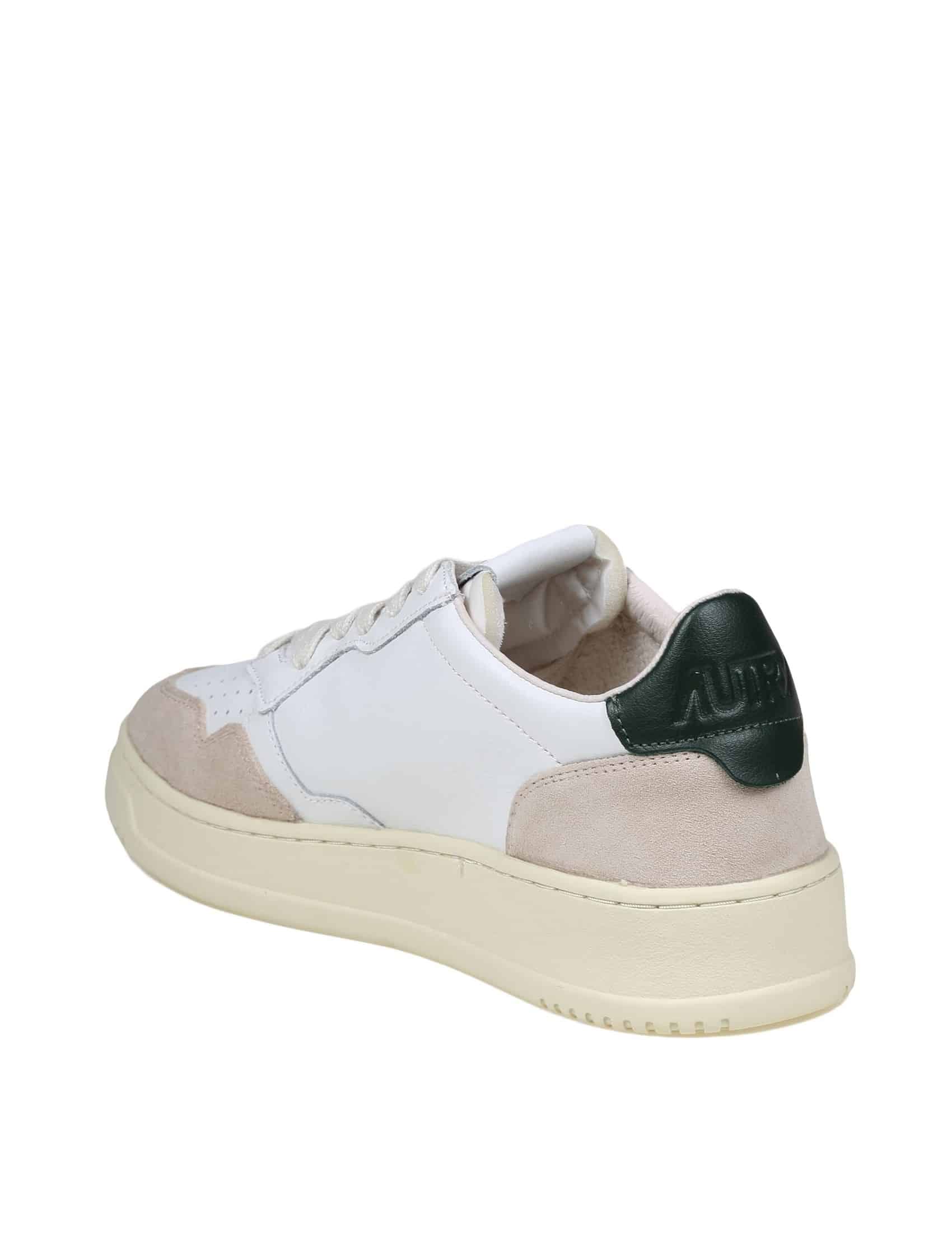 Autry AULM LS33 Scarpe Sneakers Unisex In Pelle E Camoscio Bianco - Taglia 38