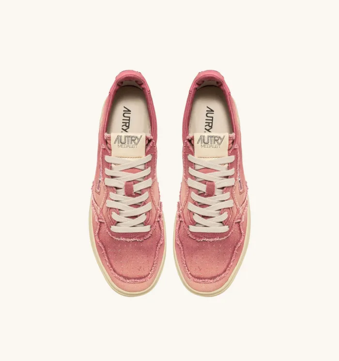 Sneakers Autry Donna Medalist in Denim Rosa art. AULW DC07, foto 5 di 6