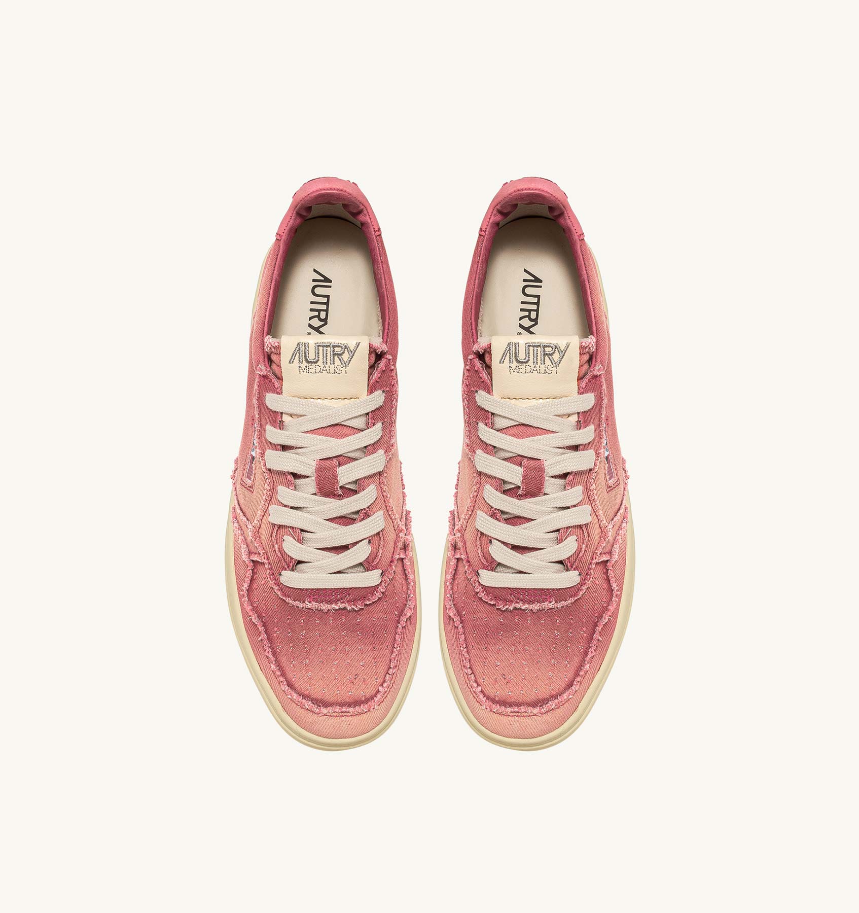Sneakers Autry Donna Medalist in Denim Rosa art. AULW DC07 - immagine 5