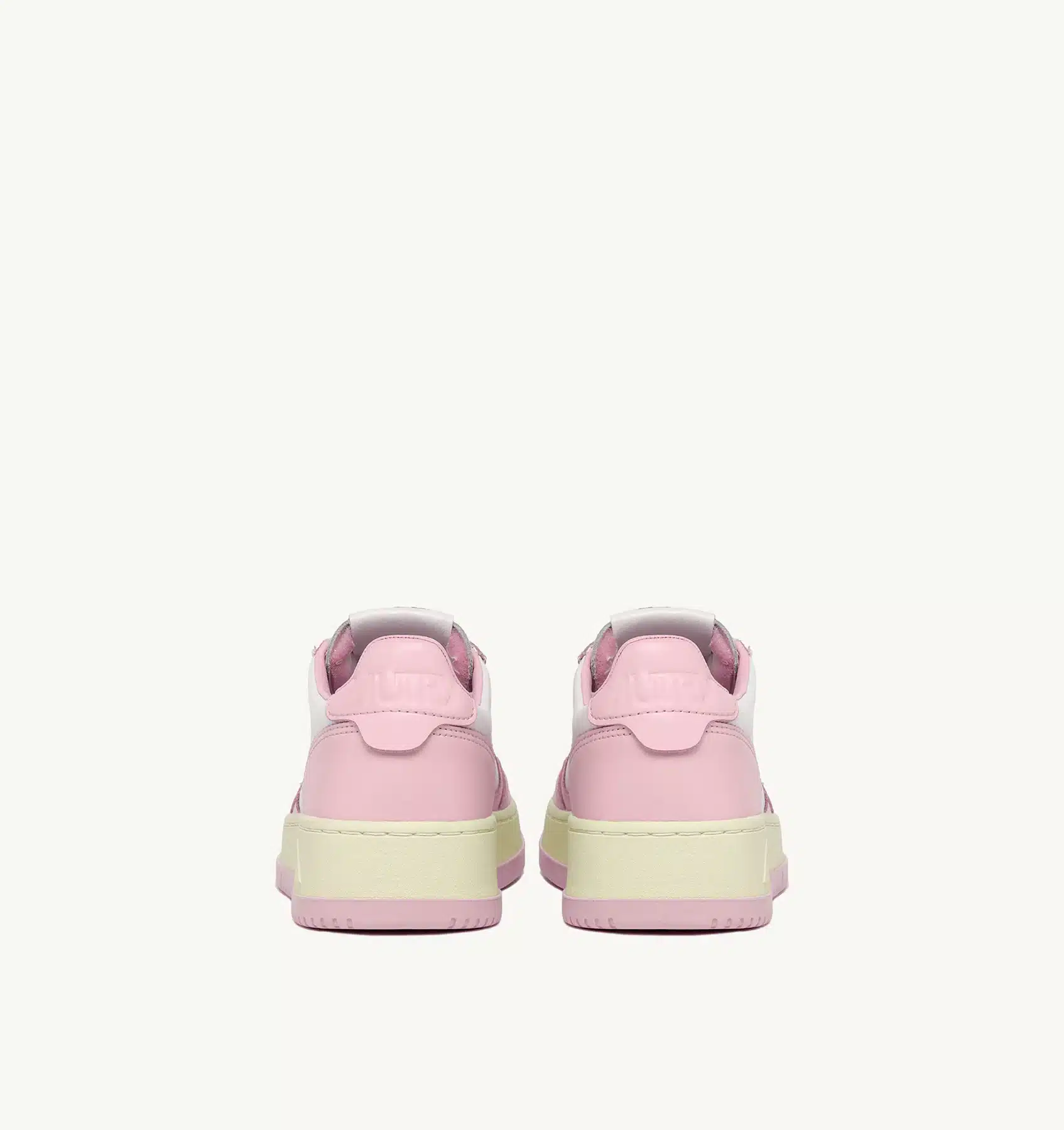 Sneaker Donna Autry Medalist Low Bicolor in Pelle Bianca e Rosa mod. AULW WB37 - immagine 3