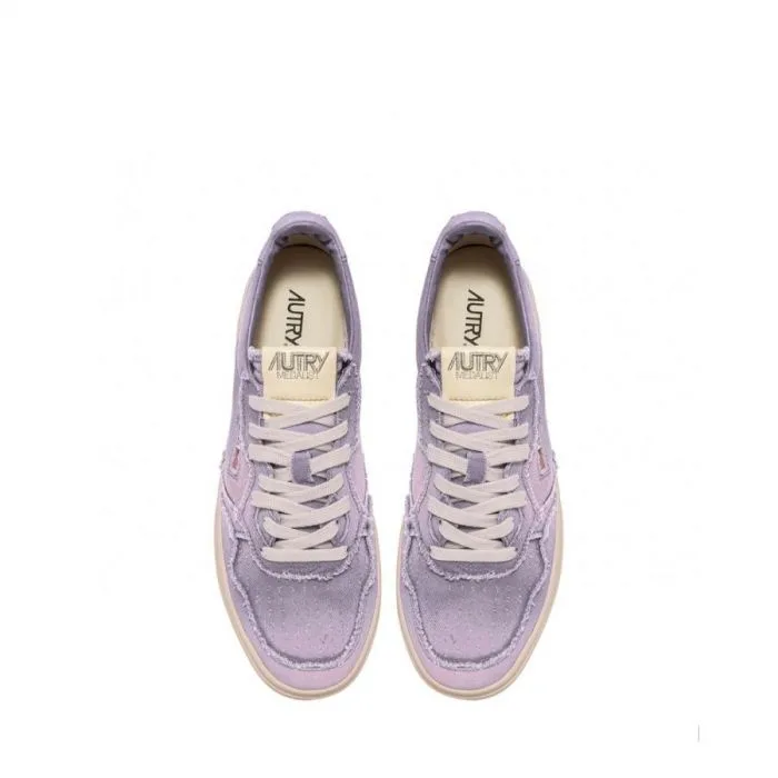 Sneakers Autry Donna Medalist in Denim Lilla art. AULW DC08, foto 4 di 4