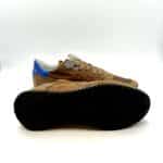 Sneakers Uomo Philippe Model Tropez Trpx in Nylon e camoscio Marrone e spoiler Blu cod. TZLU W122 - immagine 5