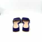 Ciabatta Lorenzo Mari In Nappa Viola, Morsetto Gioiello, Tacco 3 cm art. Samu Mag 03 - immagine 4