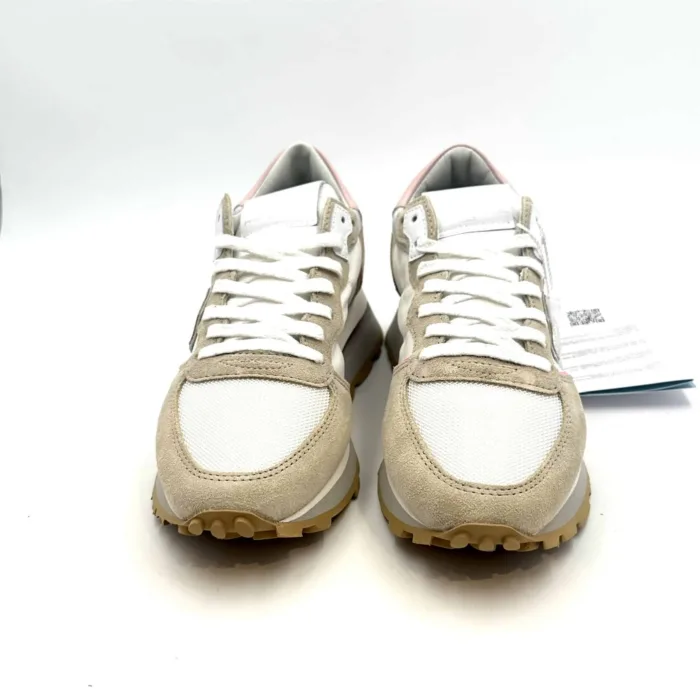 Sneakers Donna Philippe Model in tela e camoscio con dettagli Fucsia e spoiler Rosa cod. TKLD WP02, foto 2 di 5
