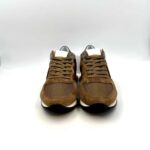 Sneakers Uomo Philippe Model Tropez Trpx in Nylon e camoscio Marrone e spoiler Blu cod. TZLU W122 - immagine 2