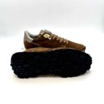 Sneakers Donna Philippe Model in camoscio Marrone con spoiler metallizzato cod. TKLD DM01 - immagine 5